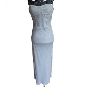 New Zara White Strapless Dress